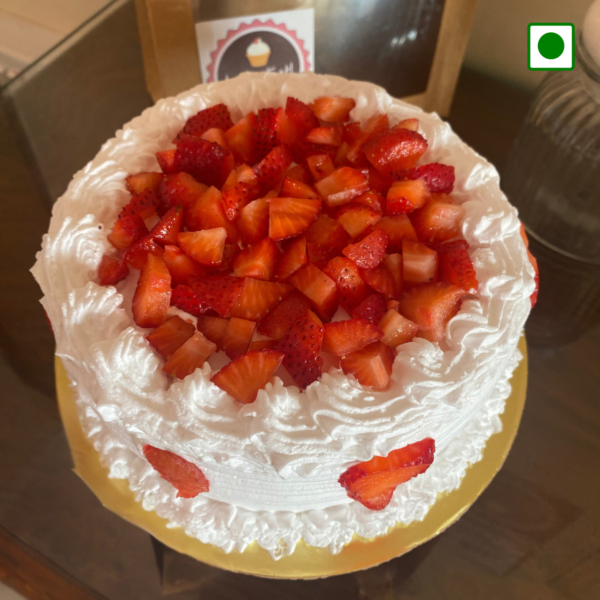 Vanilla and Strawberry Cake