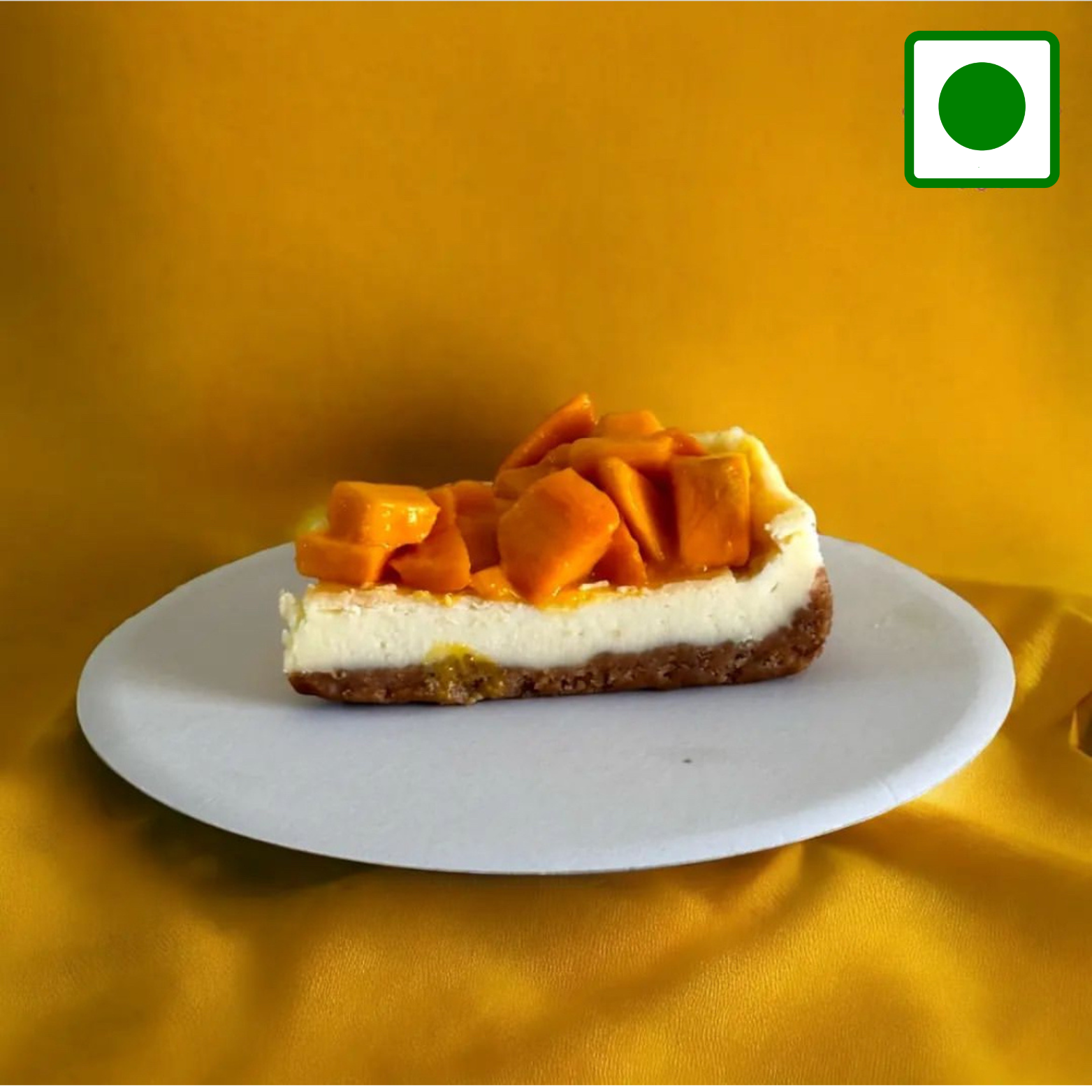 Mango Cheesecake Slice