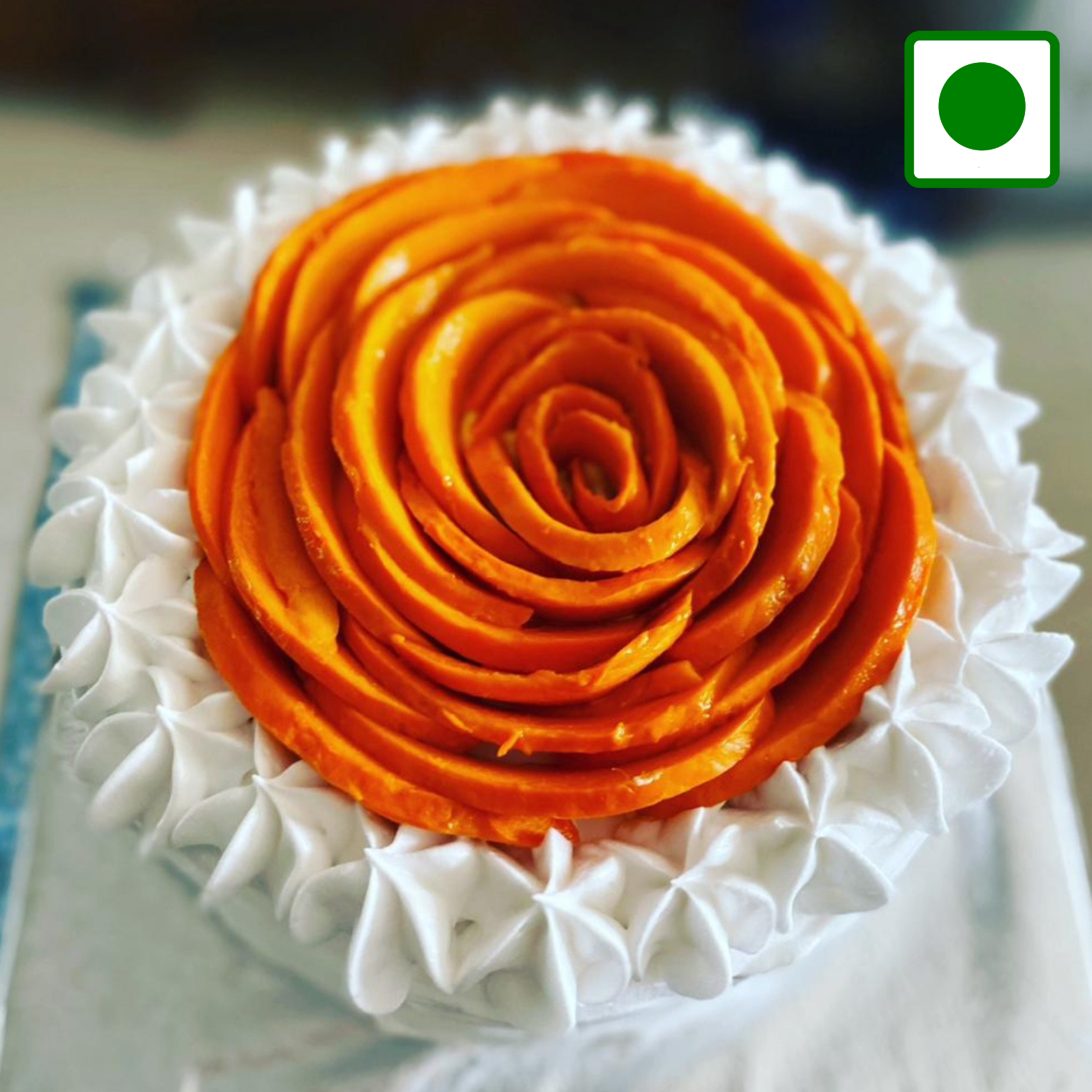 Mango and Cream Cake