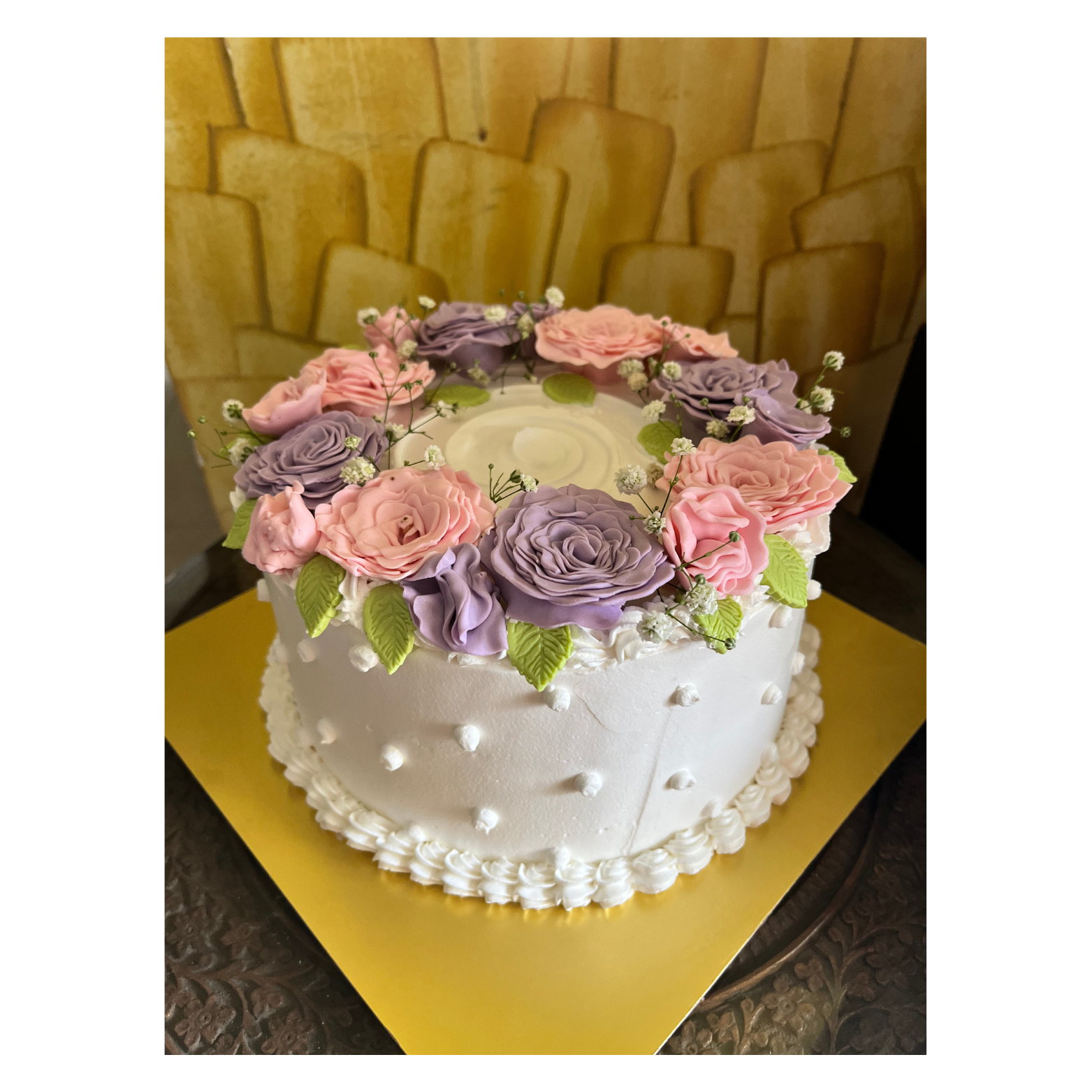 Vanilla Mixed Berry Cake with White Chocolate Mousse