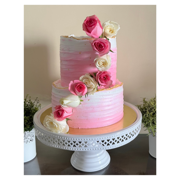 Mixed Fresh Fruit and Cream Cake