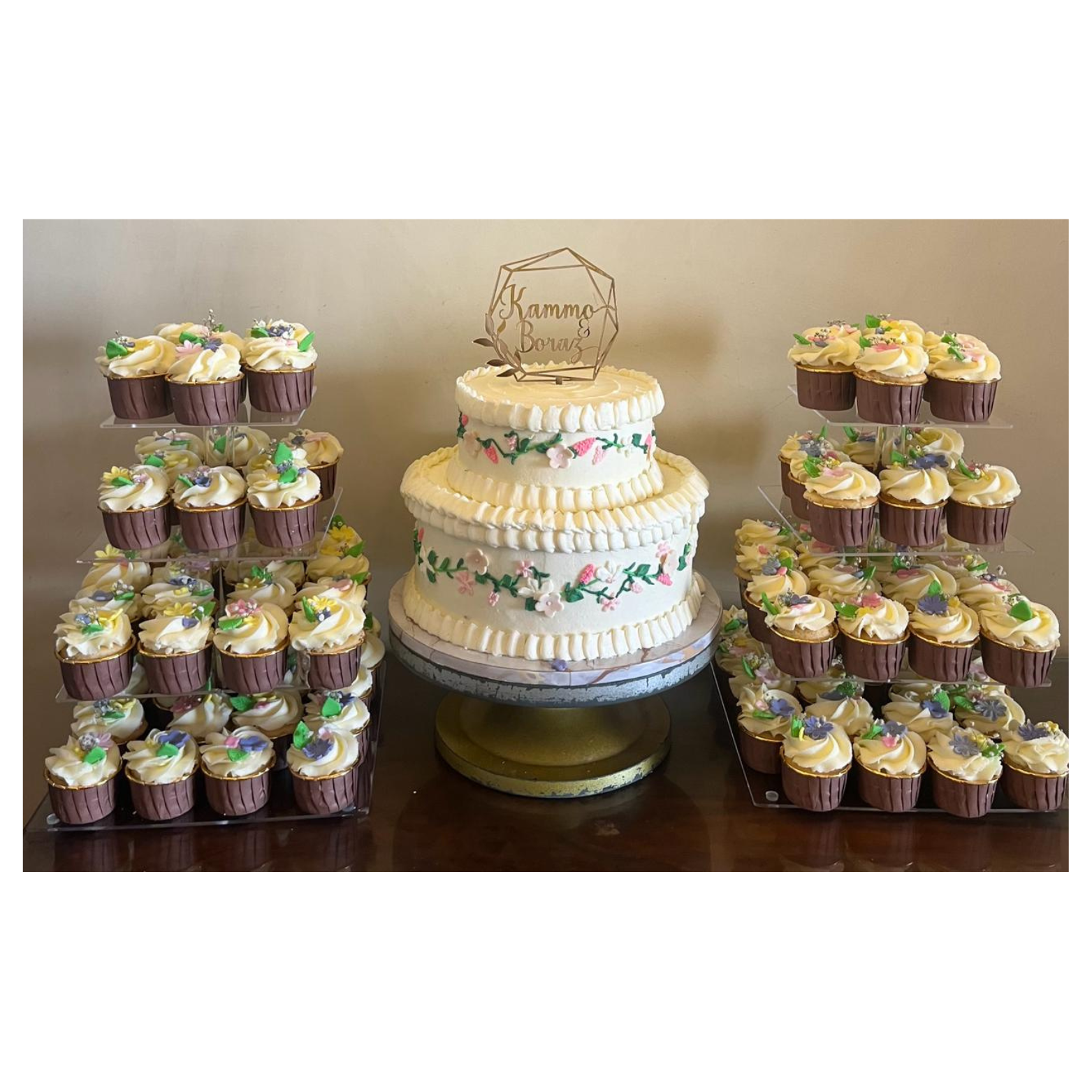 Vanilla Mixed Berry Cake with Buttercream