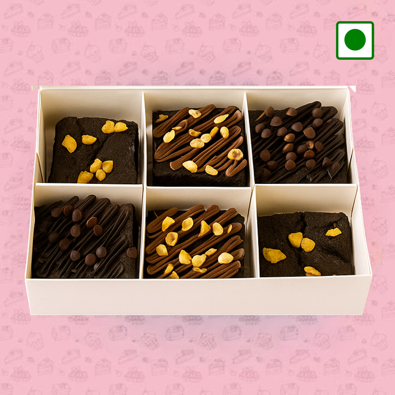 Box of 6 Assorted Brownies