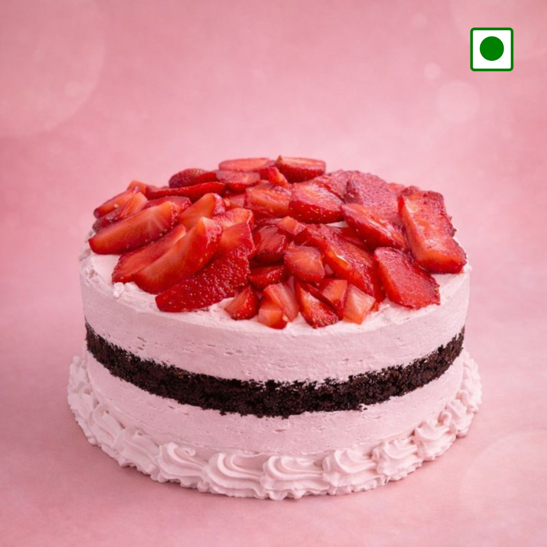 Chocolate Strawberry Mousse Cake