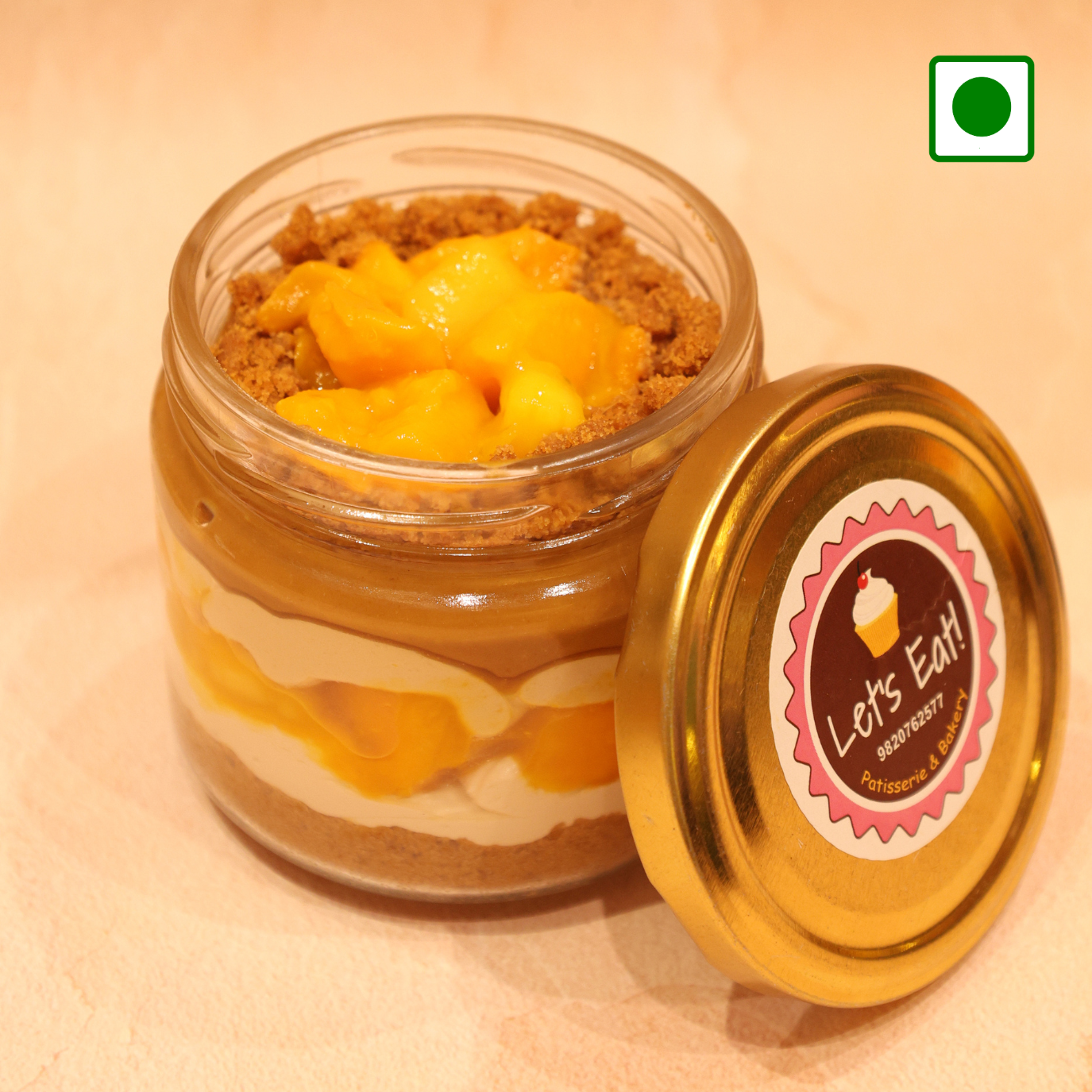 Mango Biscoff Cake Jar