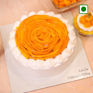 Mango Rosette Cake