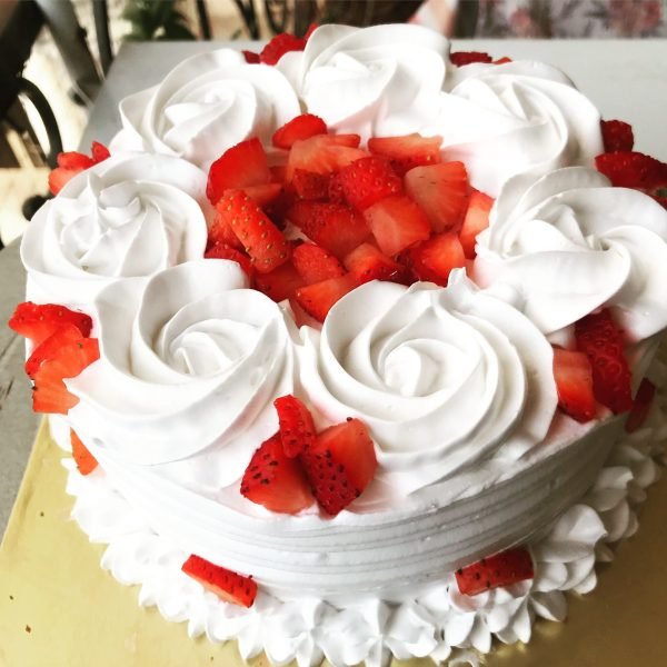 Strawberry and Cream Cake